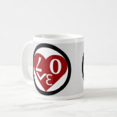 Tasse d'amour de coeur (Devant gauche)