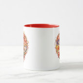 Tasse d'amour de cœur floral (Centre)