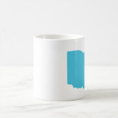 Tasse d'amour de forme d'état de l'Ohio (Centre)
