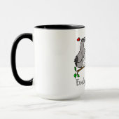 Tasse d'amour de hiboux personnalisés (Gauche)