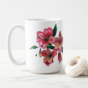 Tasse d'amour de lys péruvien l'amour est la répon