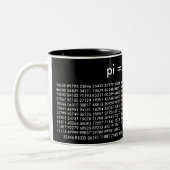 tasse d'amour de maths de chiffres de pi noire et (Gauche)