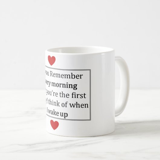 Tasse d'amour de matin (Devant droit)