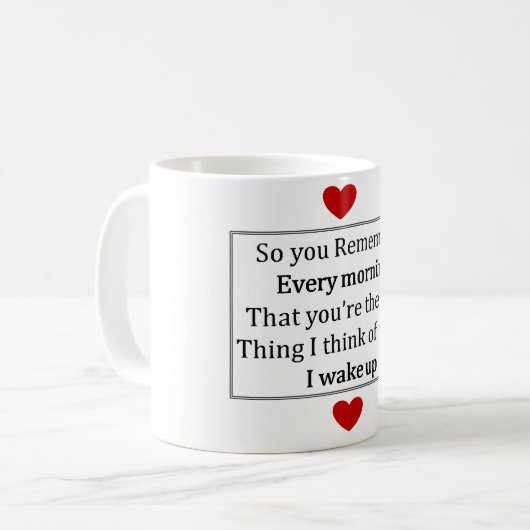 Tasse d'amour de matin (Devant gauche)