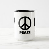 Tasse d'amour de paix d'amour (Centre)