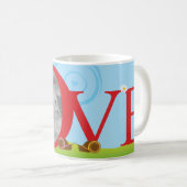 Tasse d'amour de photo de Valentine (Devant droit)