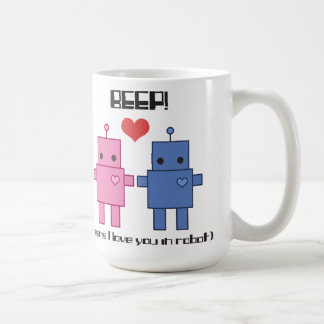 Tasse d'amour de robot