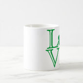 Tasse d'amour de shamrock (Centre)