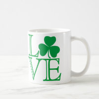 Tasse d'amour de shamrock