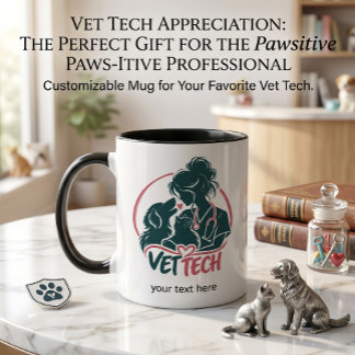 Tasse d'amour de technicien vétérinaire