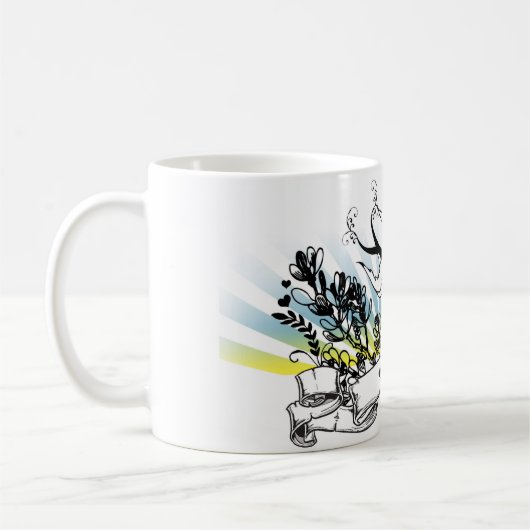 Tasse d'amour d'hirondelles (Gauche)