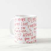 Tasse d'amour, mug de la Saint-Valentin (Devant gauche)