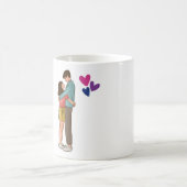 Tasse d'amour pour couple romantique (Centre)