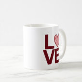 Tasse d'AMOUR - rouge (Devant droit)