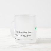 Tasse d'amoureux de cosse de pois (Devant gauche)