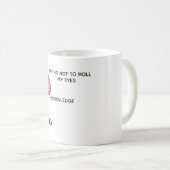 Tasse d'anatomie cérébrale d'infirmière drôle et s (Devant droit)