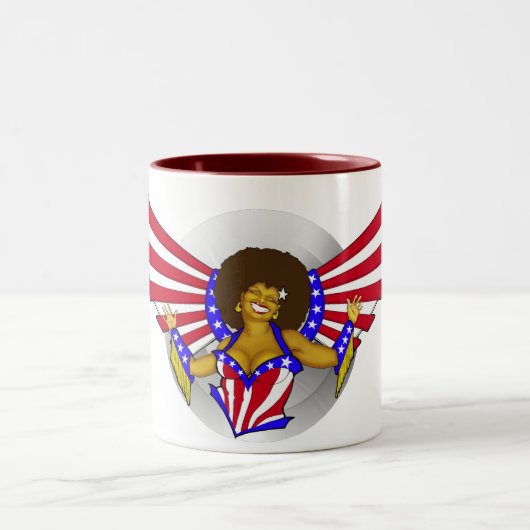 Tasse d'ange d'amour d'Afro (Centre)