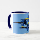 Tasse d'anges bleus (Devant gauche)