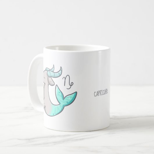 Tasse d'animal de zodiaque de Capricorne (Devant gauche)
