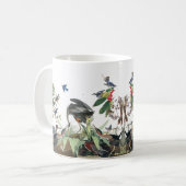 Tasse d'animaux de faune de collage d'oiseaux de (Devant gauche)