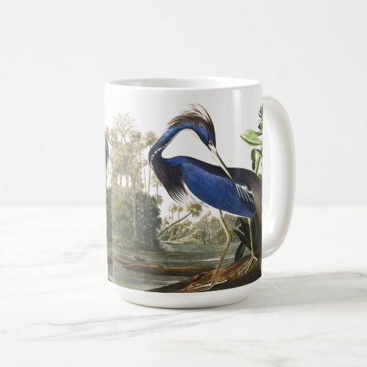 Tasse d'animaux de faune d'oiseau de héron (Devant droit)