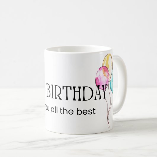 tasse d'anniversaire (Devant droit)