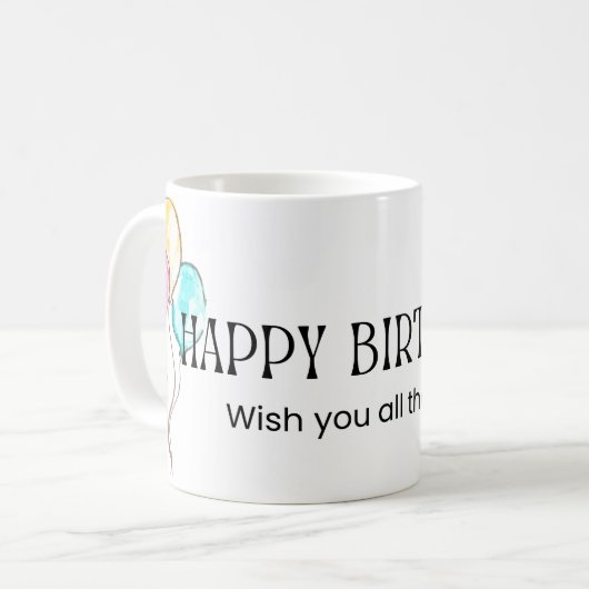 tasse d'anniversaire (Devant gauche)
