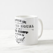 Tasse d'anniversaire d'avril (Devant droit)