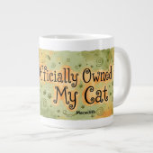 Tasse d'anniversaire de chat noir drôle avec de gr (Devant droit)