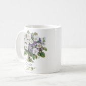 Tasse d'anniversaire de la fleur de naissance de f (Devant gauche)