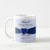 Tasse d'anniversaire de mariage de damassé (Gauche)