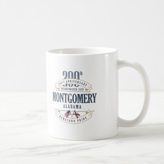 Tasse d'anniversaire de Montgomery, Alabama 200th (Droite)