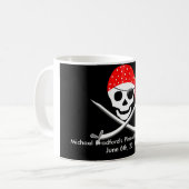 TASSE D'ANNIVERSAIRE DE PIRATE - PERSONNALISEZ (Devant gauche)