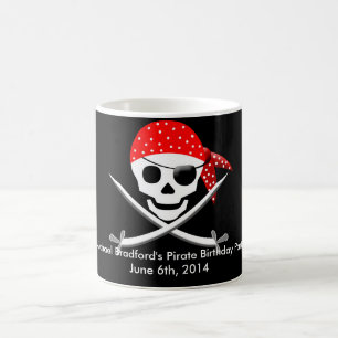 TASSE D'ANNIVERSAIRE DE PIRATE - PERSONNALISEZ