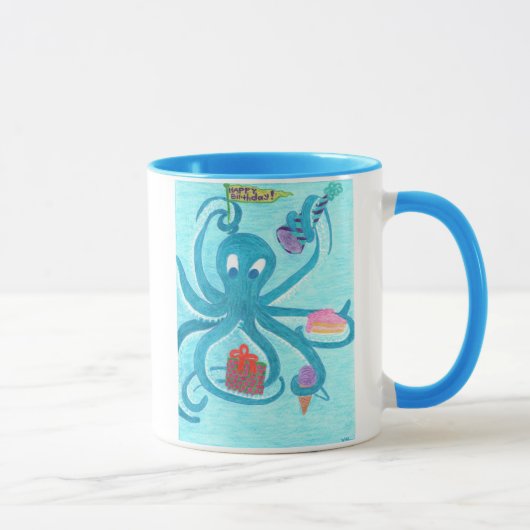 Tasse d'anniversaire de poulpe (Droite)