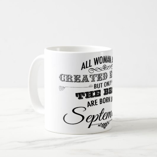 Tasse d'anniversaire de septembre (Devant gauche)