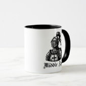 Tasse d'anniversaire drôle de chevalier médiéval d (Devant droit)