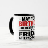 Tasse d'anniversaire drôle pour enseignant (Devant gauche)