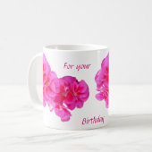 TASSE D'ANNIVERSAIRE, FLORALE (Devant gauche)
