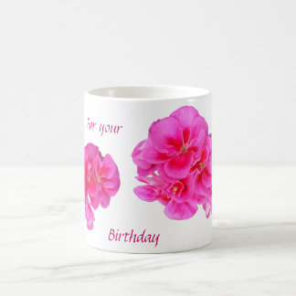 TASSE D'ANNIVERSAIRE, FLORALE