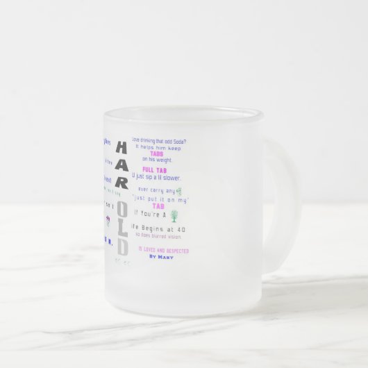Tasse d'anniversaire - H (Devant droit)