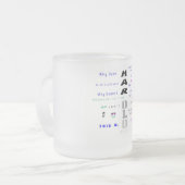 Tasse d'anniversaire - H (Devant gauche)