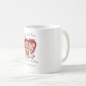 Tasse d'anniversaire ou de mariage personnalisable (Devant droit)