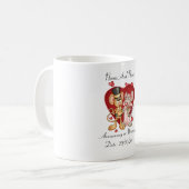 Tasse d'anniversaire ou de mariage personnalisable (Devant gauche)