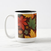 tasse dans les feuilles d'automne (Gauche)