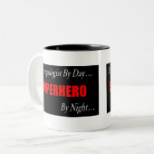 Tasse d'anthropologue de super héros (Devant gauche)