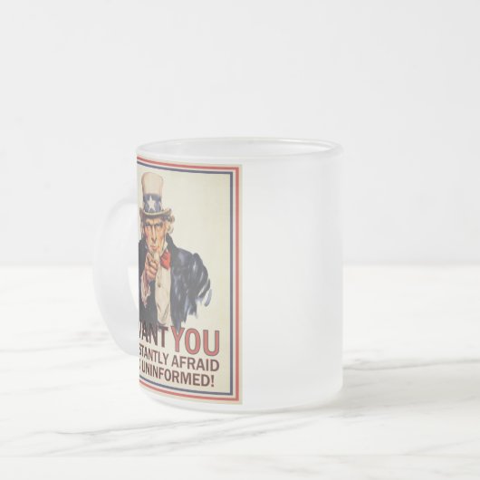 Tasse d'Anti-Propagande d'Oncle Sam (Devant gauche)
