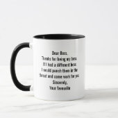 Tasse d'appréciation de patron drôle Cadeau de tra (Gauche)