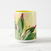 Tasse d'aquarelle d'agave, jaune, par Debra Lee (Centre)