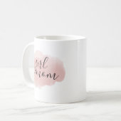 Tasse d'aquarelle de maman de fille (Devant gauche)